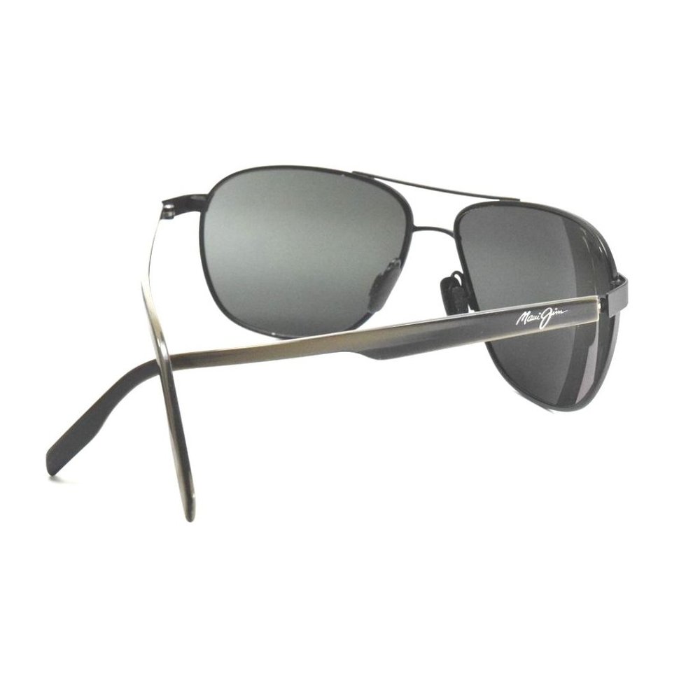 Maui Jim 728-2m Castles Matte Black / Neutral Grey Polarized Sunglasses - Picture 3 of 5